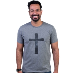 Camiseta Slim Exaltação da Santa Cruz - Cinza Mescla
