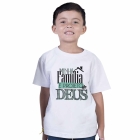 Camiseta Infantil Minha família é Projeto de Deus