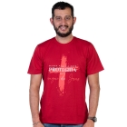 Camiseta Minha Família está Protegida pelo Sangue de Jesus - Vermelha