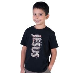 Camiseta Infantil Nome de Jesus - Preta