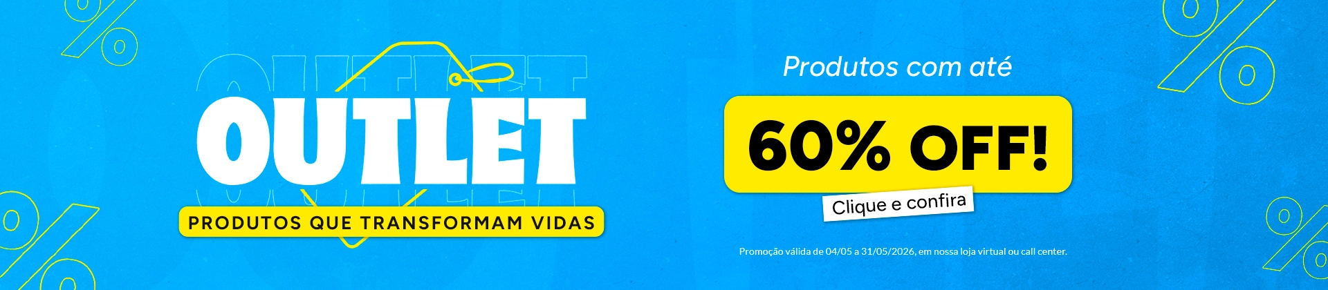 Banner principal OUTLET MAIO