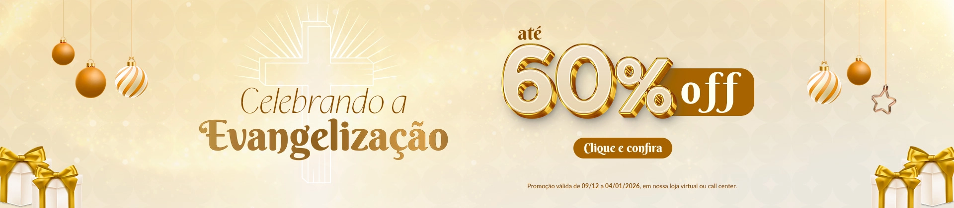Banner principal CELEBRANDO A EVANGELIZAÇÃO