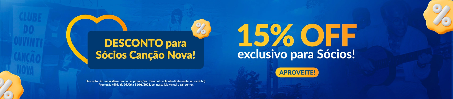 Banner principal desconto para sócios