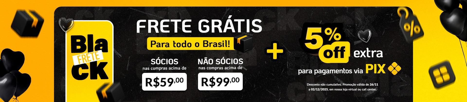 Banner principal BLACK FRETE Banner principal BLACK FRETE