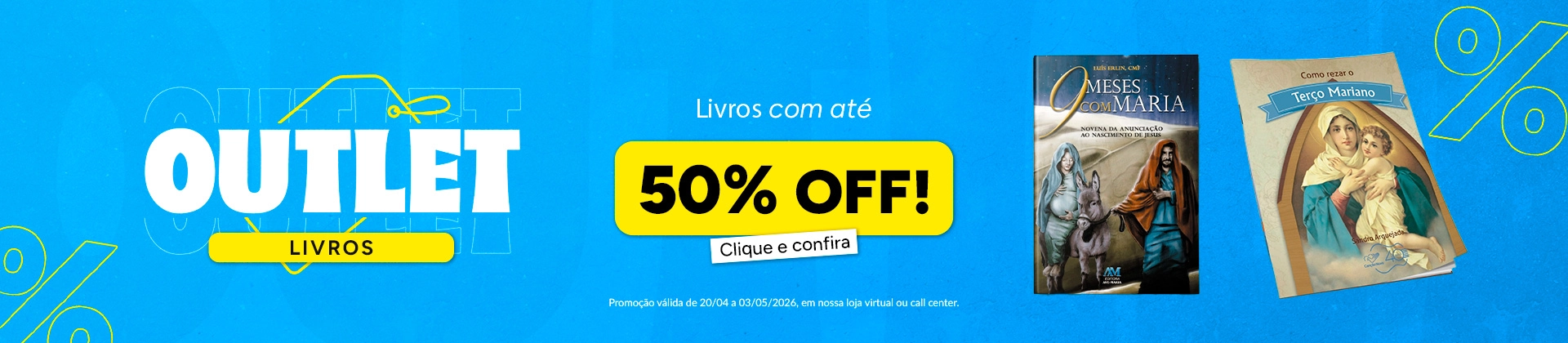 Banner principal outlet livros