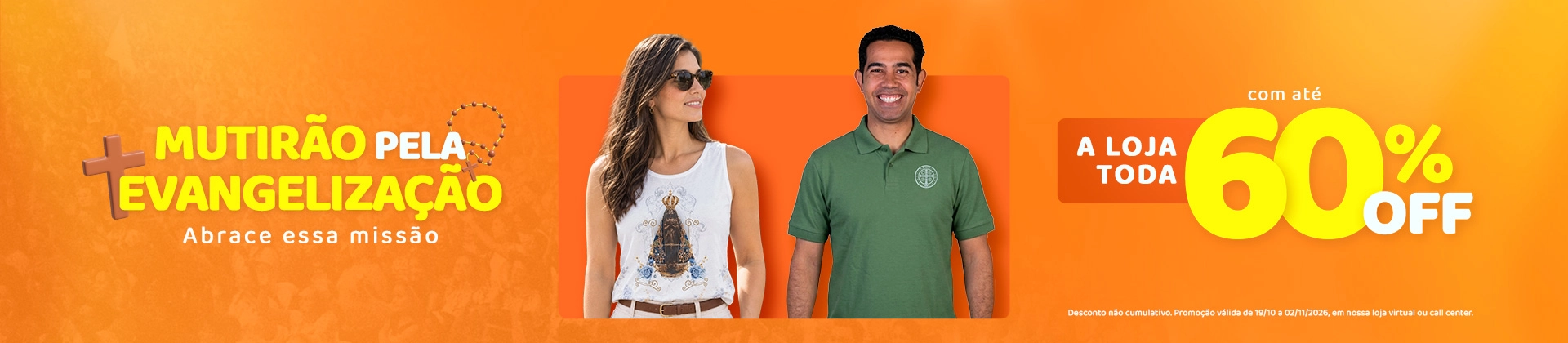 Banner principal Mutirão pela Envangelização