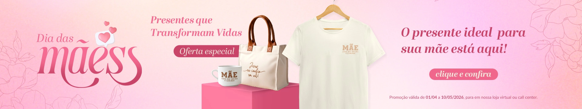 Banner principal Dia das mães