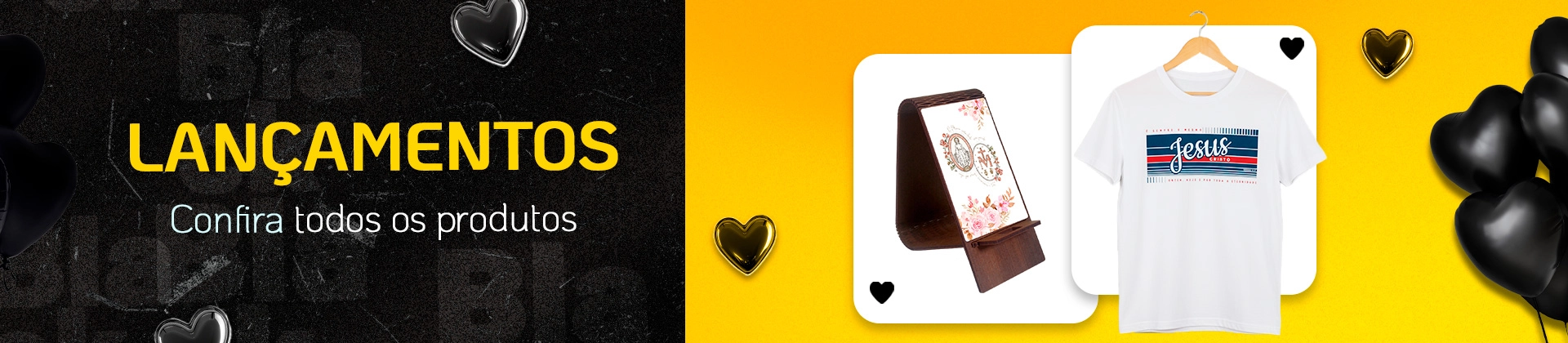 Banner principal lançamentos black Banner principal lançamentos black