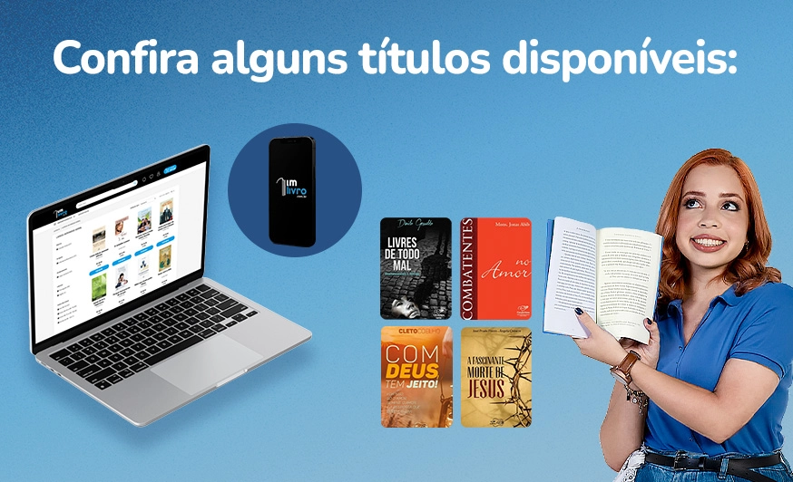 Capa da campanha de livros sob demanda