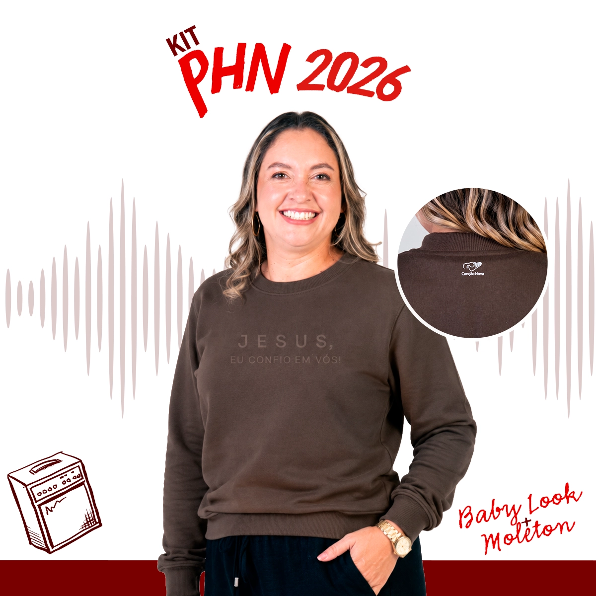 Kit PHN - Baby look + Moletom Kit PHN - Baby look + Moletom