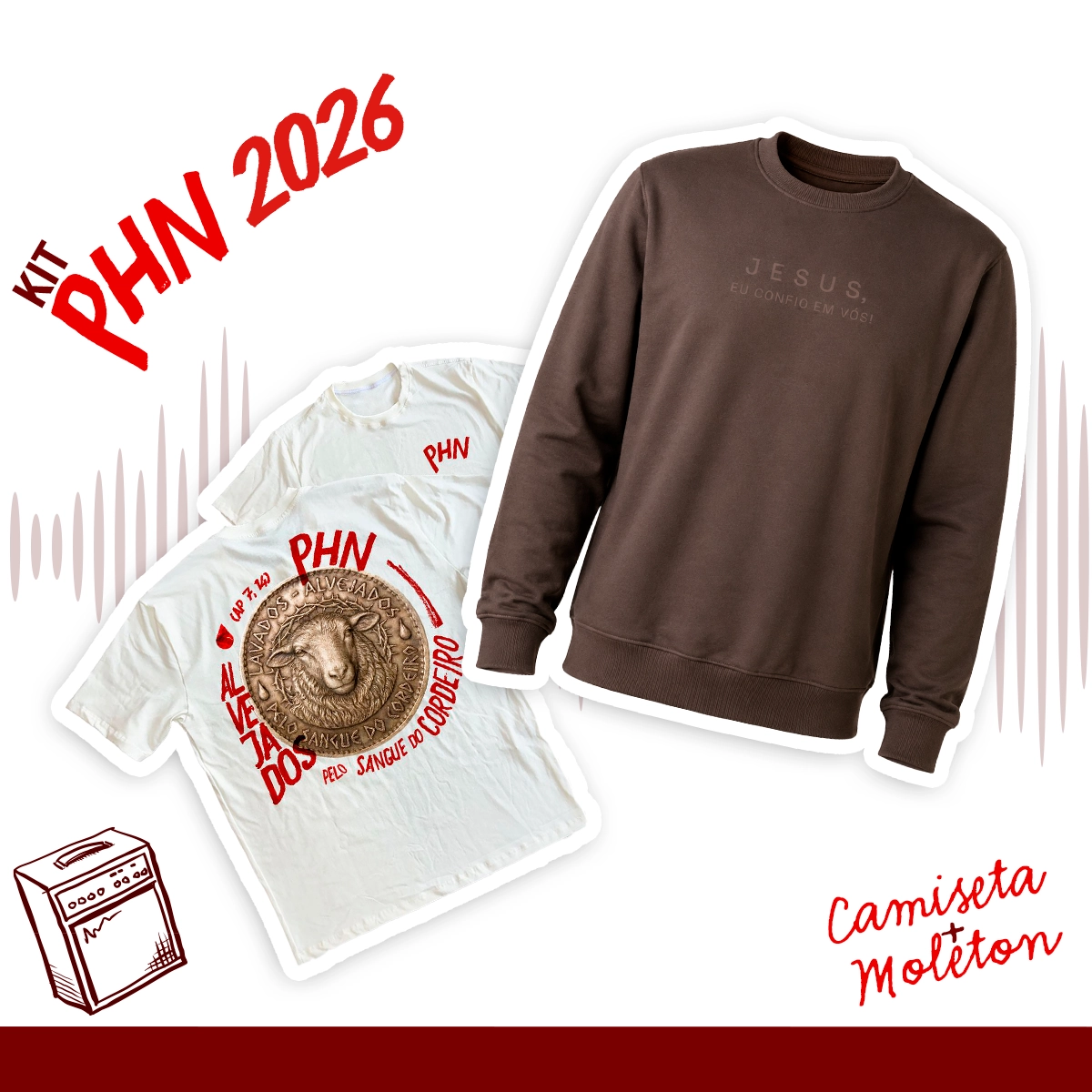 Kit PHN - Camiseta + Moletom Kit PHN - Camiseta + Moletom