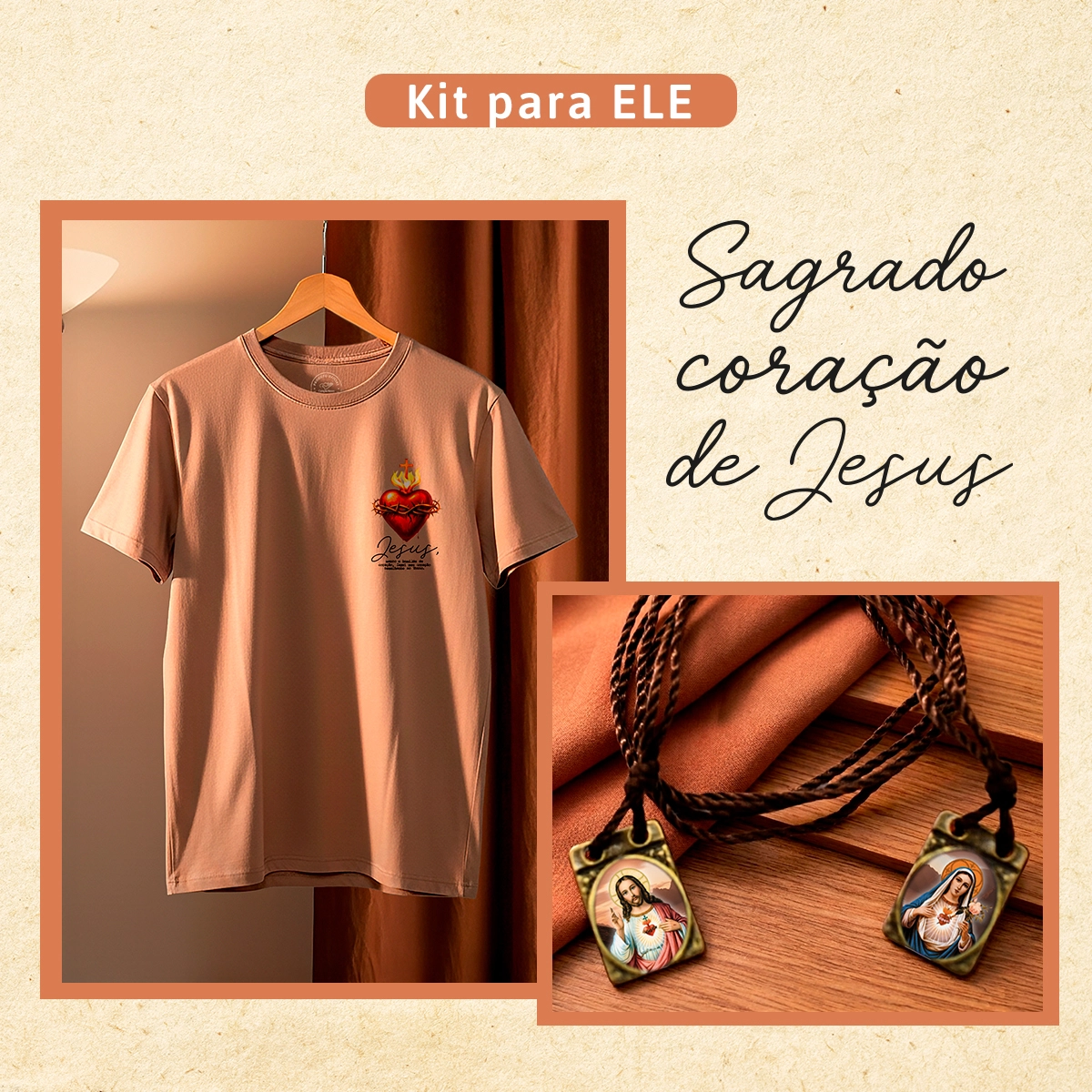 Kit Sagrado Coração de Jesus - Para Ele