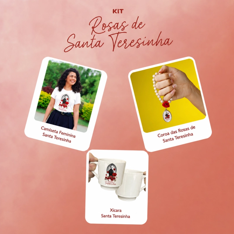Kit Rosas de Santa Teresinha Kit Rosas de Santa Teresinha