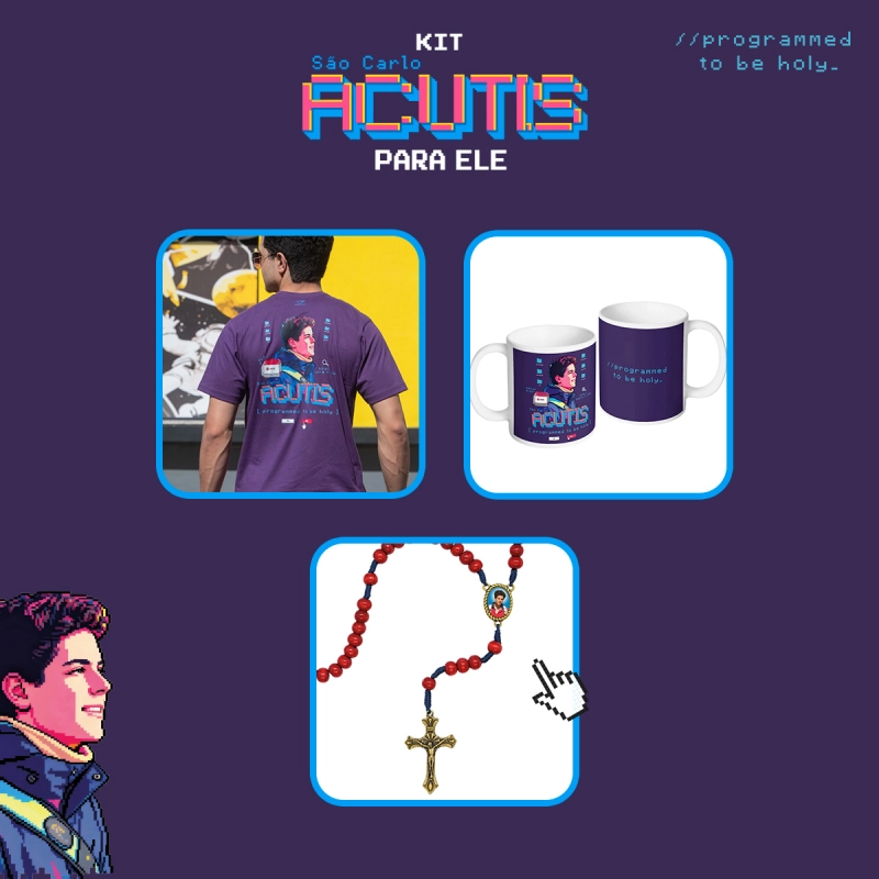 Kit São Carlo Acutis - para ele