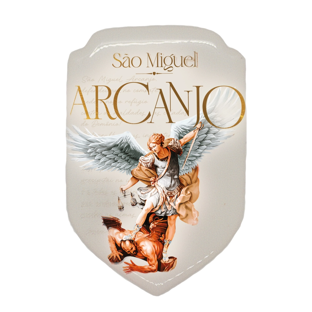 Adesivo Escudo São Miguel Arcanjo Adesivo Escudo São Miguel Arcanjo