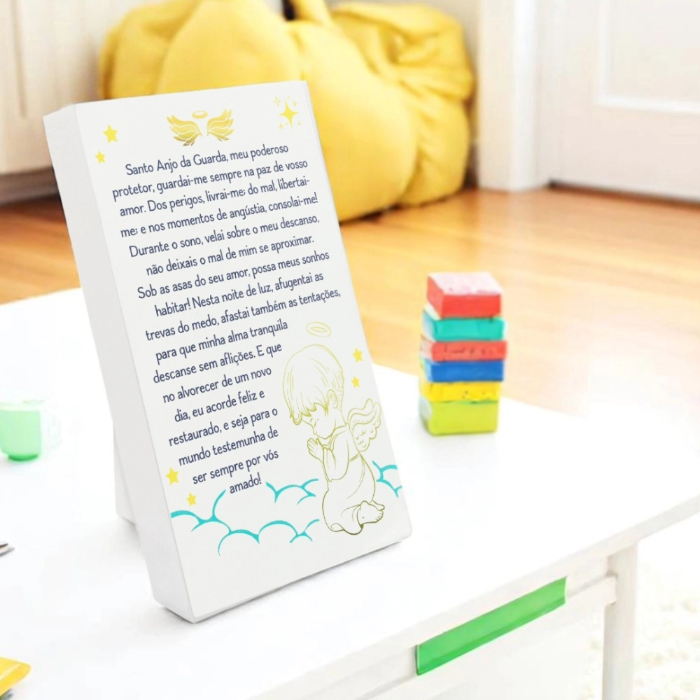 Adorno de Mesa Anjo da Guarda Adorno de Mesa Anjo da Guarda