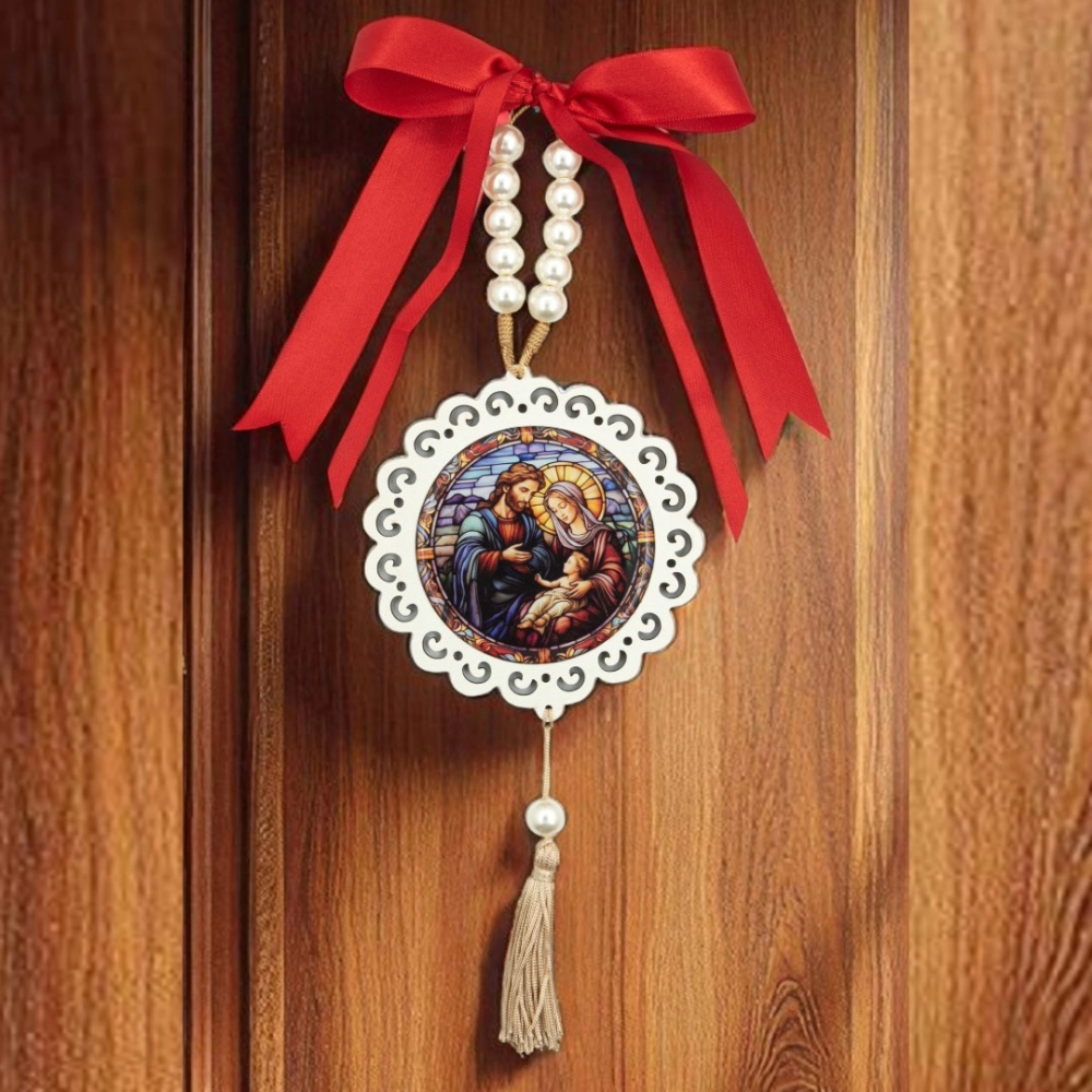 Adorno de Porta Laço Sagrada Família Adorno de Porta Laço Sagrada Família