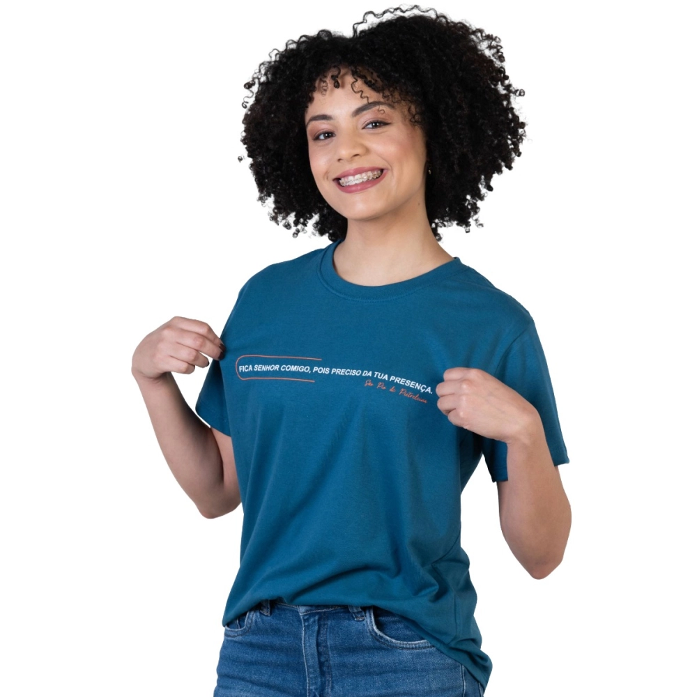 Baby Look Fica Senhor Comigo Baby Look Fica Senhor Comigo