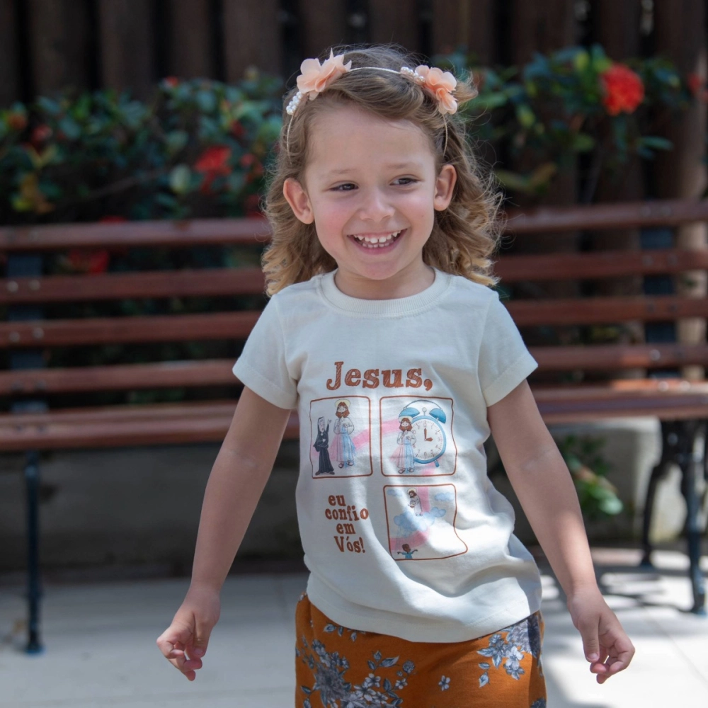 Baby Look Infantil Jesus Misericordioso Baby Look Infantil Jesus Misericordioso