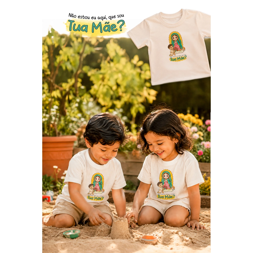 Baby Look Infantil Nossa Senhora de Guadalupe
