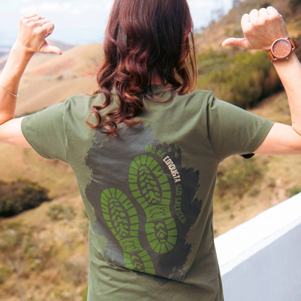 Baby Look não há Conquista sem Sacrifício (Programa Preservação Ambiental) Baby Look não há Conquista sem Sacrifício (Programa Preservação Ambiental)