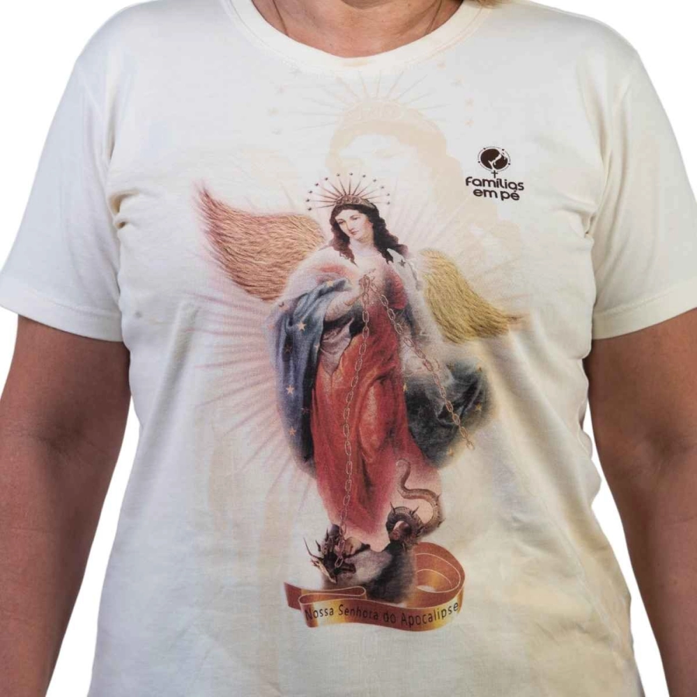 Baby Look Nossa Senhora do Apocalipse Baby Look Nossa Senhora do Apocalipse