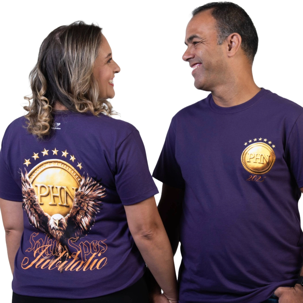 Baby Look PHN 2025 - Salvação, Esperança E Júbilo Baby Look PHN 2025 - Salvação, Esperança E Júbilo