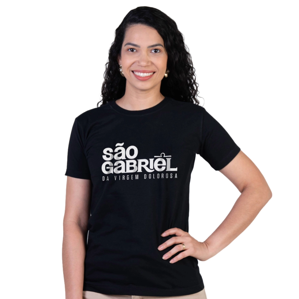 Baby Look São Gabriel da Virgem Dolorosa Baby Look São Gabriel da Virgem Dolorosa