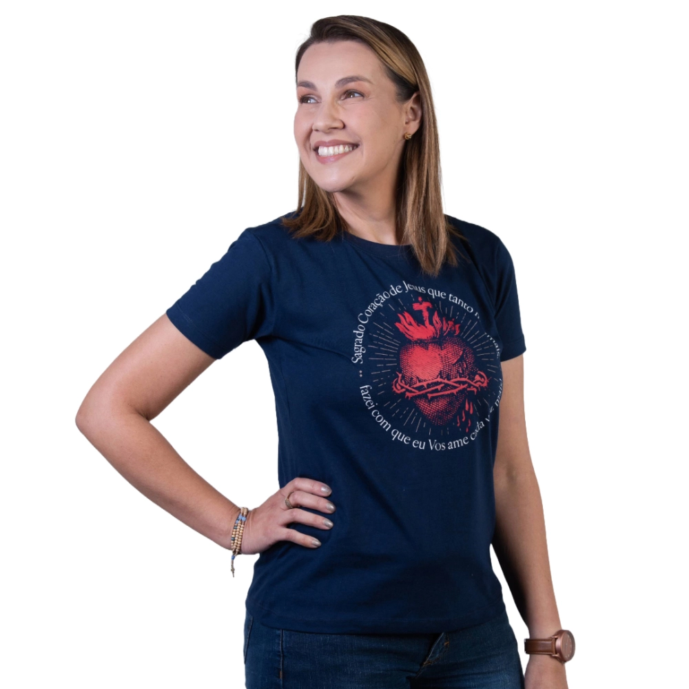 Baby Look Sagrado Coração de Jesus Baby Look Sagrado Coração de Jesus