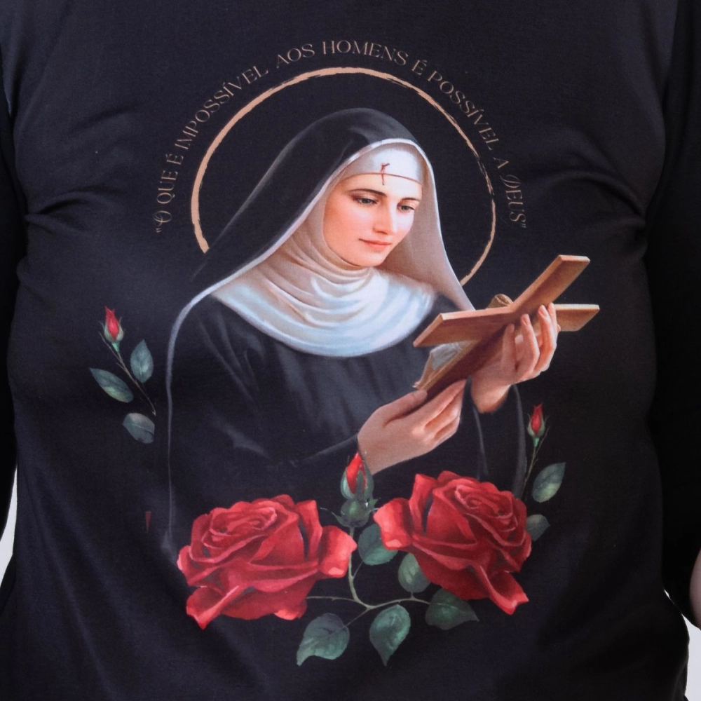 Blusa Santa Rita Manga 3/4 Blusa Santa Rita Manga 3/4