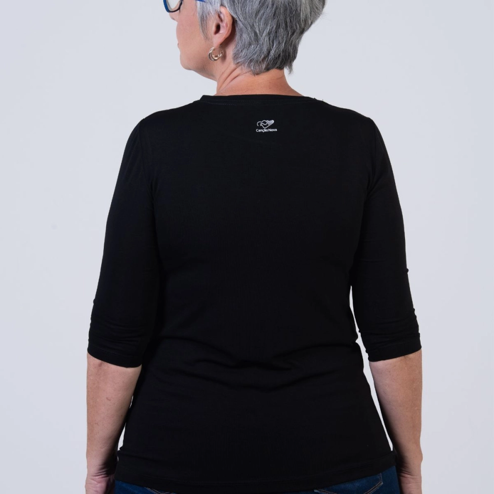 Blusa Santa Rita Manga 3/4 Blusa Santa Rita Manga 3/4