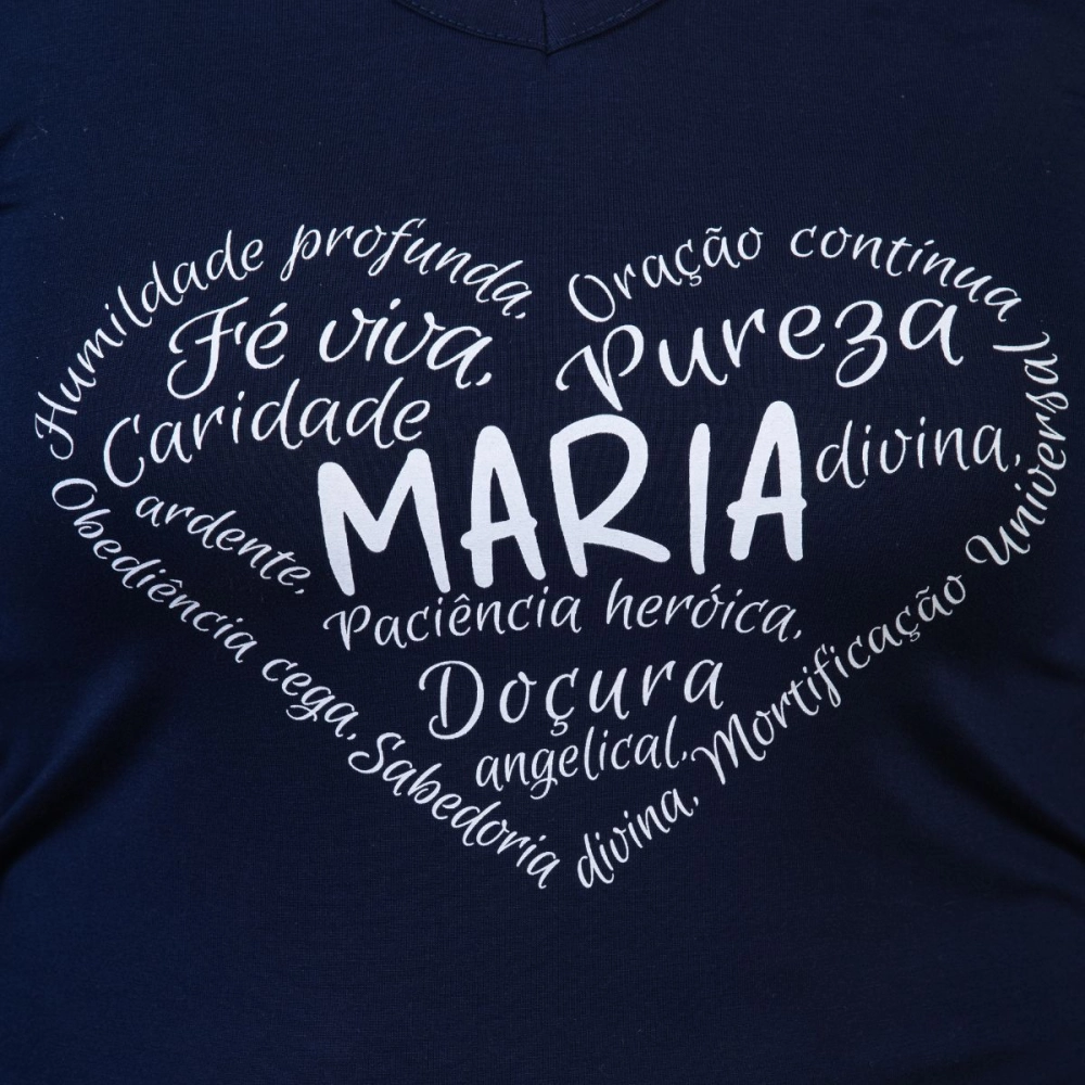 Blusa Virtudes de Nossa Senhora Blusa Virtudes de Nossa Senhora
