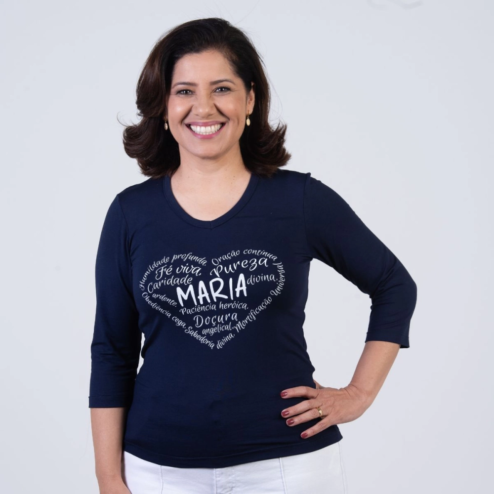 Blusa Virtudes de Nossa Senhora Blusa Virtudes de Nossa Senhora