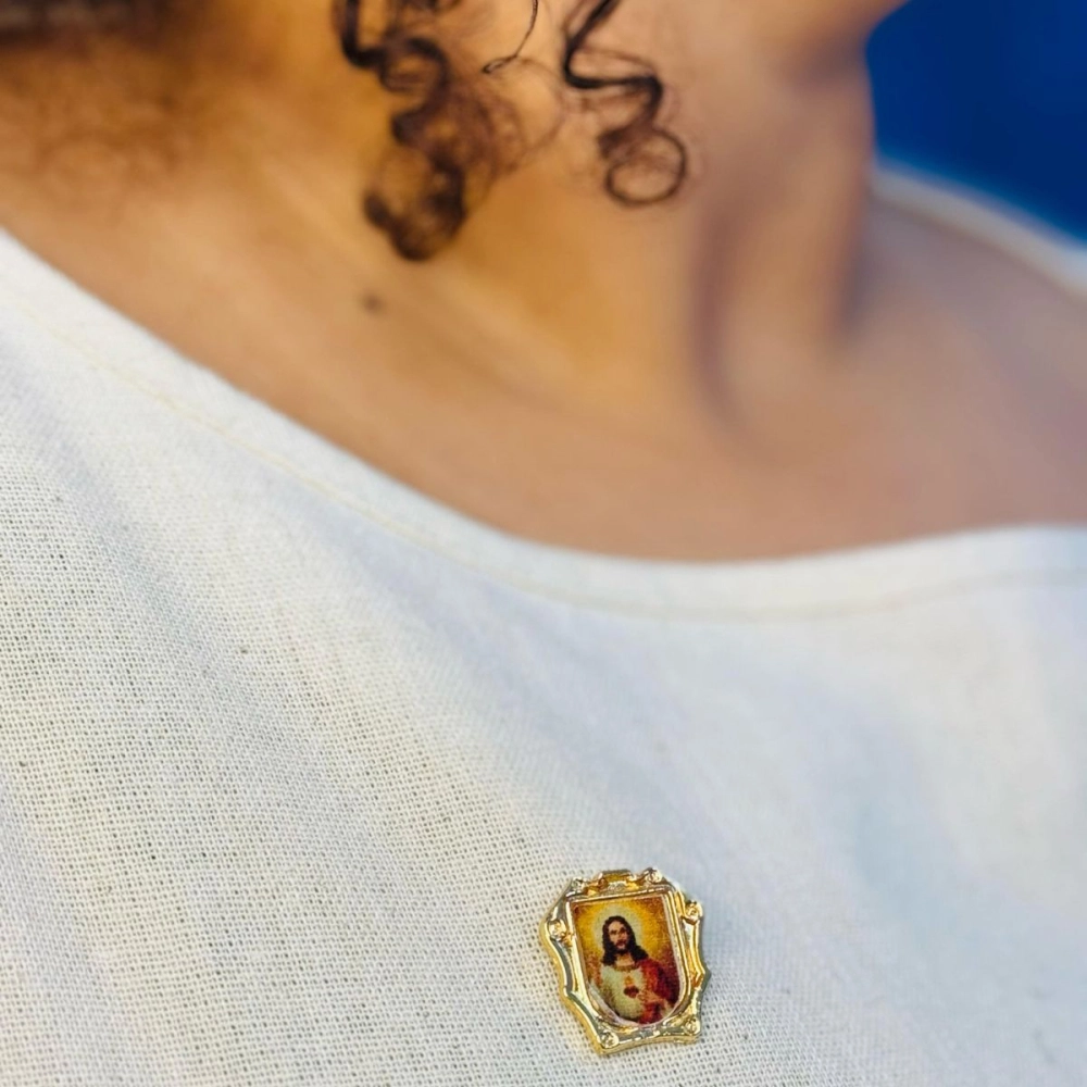 Boton Sagrado Coração de Jesus