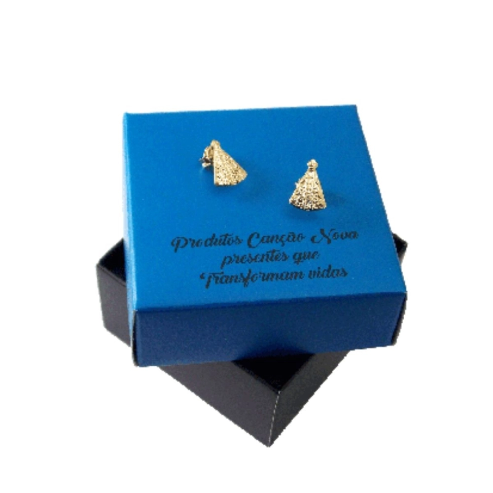 Brinco Nossa Senhora Aparecida 12 mm Brinco Nossa Senhora Aparecida 12 mm