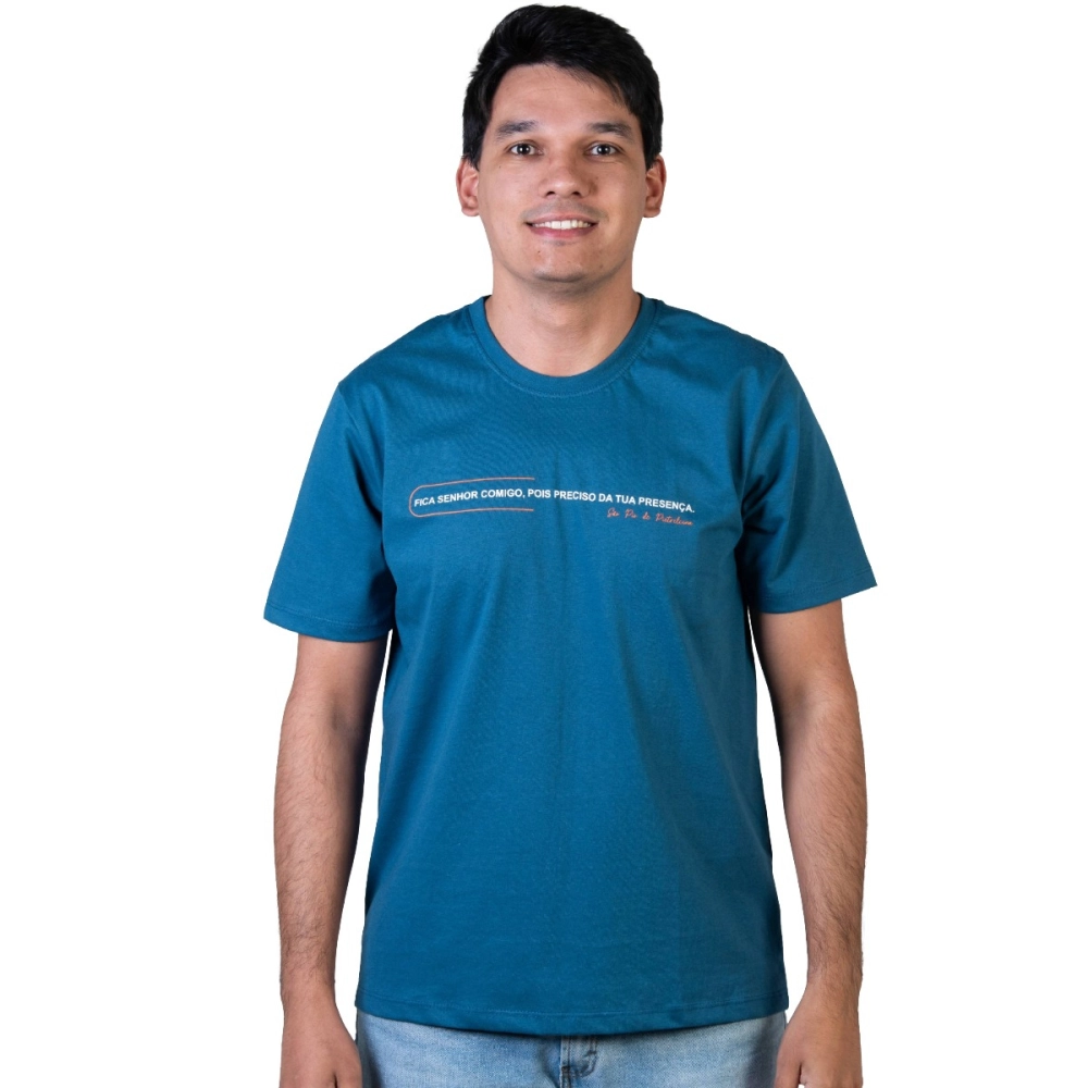 Camiseta Fica Senhor Comigo Camiseta Fica Senhor Comigo