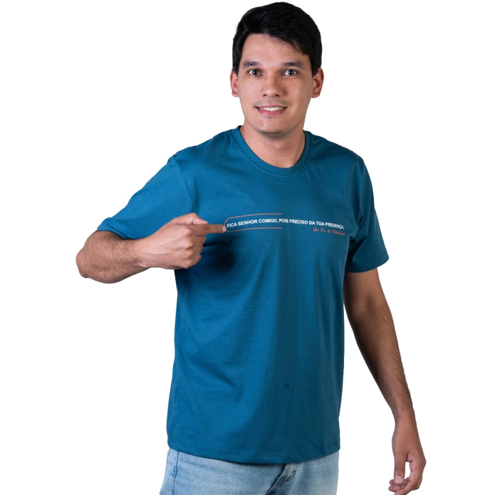 Camiseta Fica Senhor Comigo Camiseta Fica Senhor Comigo