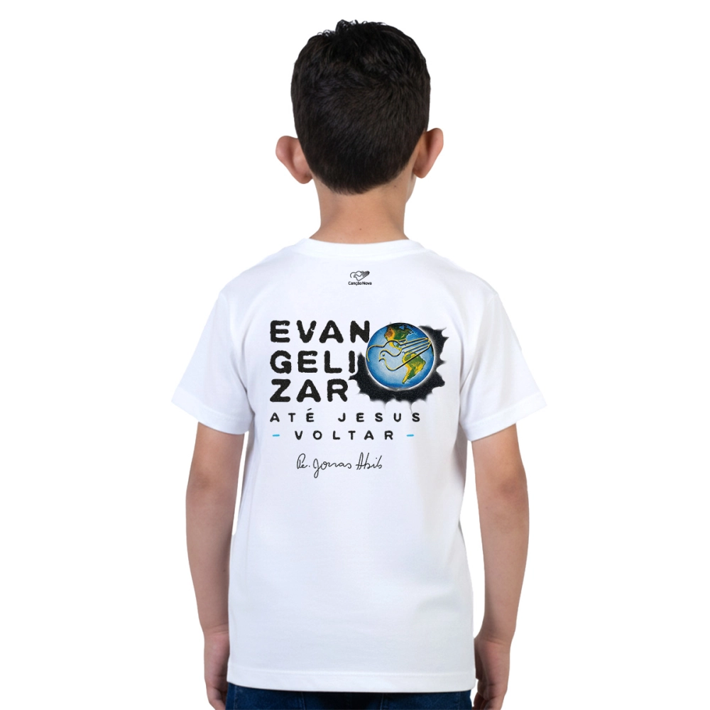 Camiseta Infantil Evangelizar Até Jesus Voltar