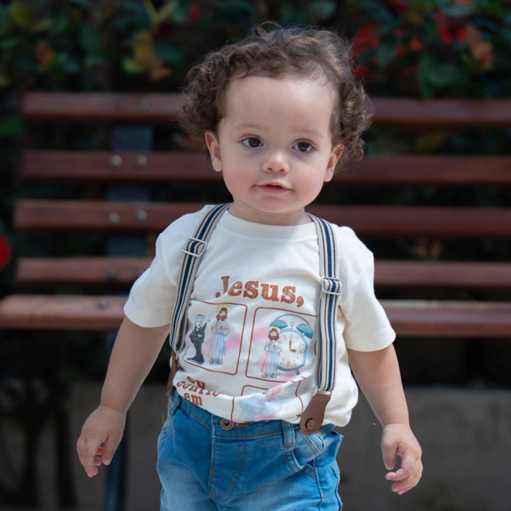 Camiseta Infantil Jesus Misericordioso
