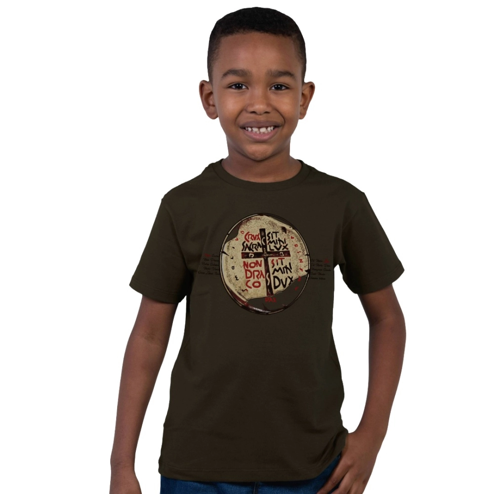 Camiseta Infantil Medalha das Duas Cruzes - Cacau
