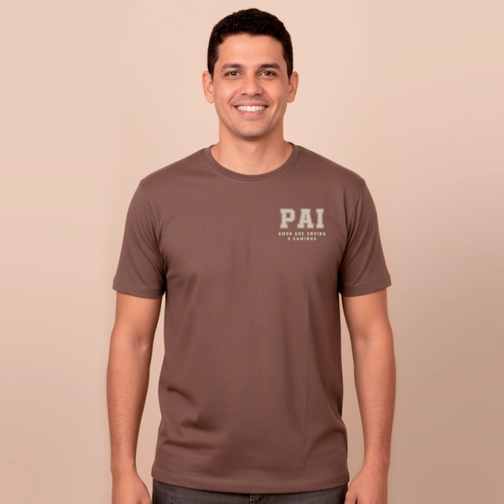 Camiseta Pai, Amor que Ensina o Caminho Camiseta Pai, Amor que Ensina o Caminho