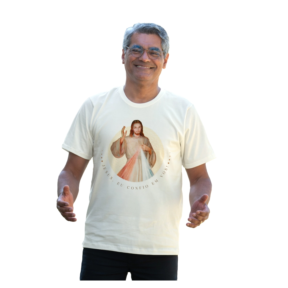 Camiseta Slim Jesus Misericordioso