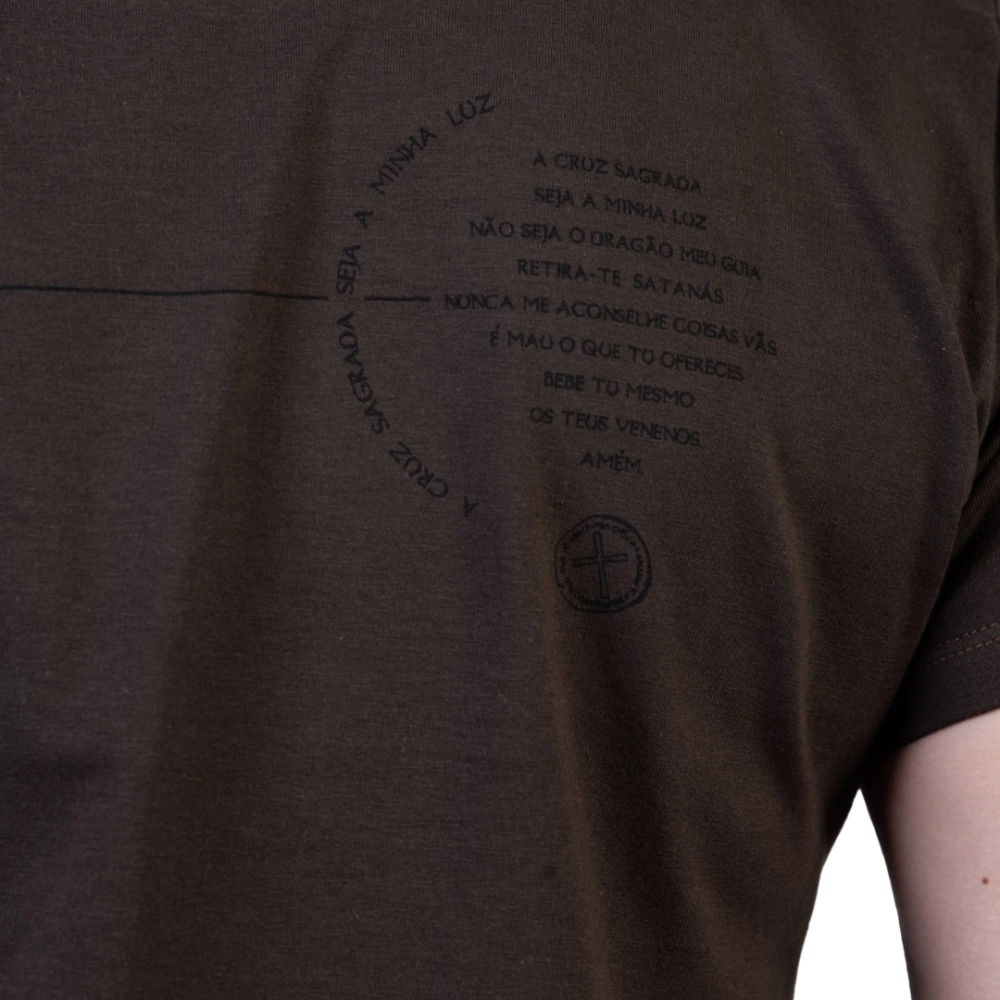 Camiseta Slim Medalha das Duas Cruzes - Cacau