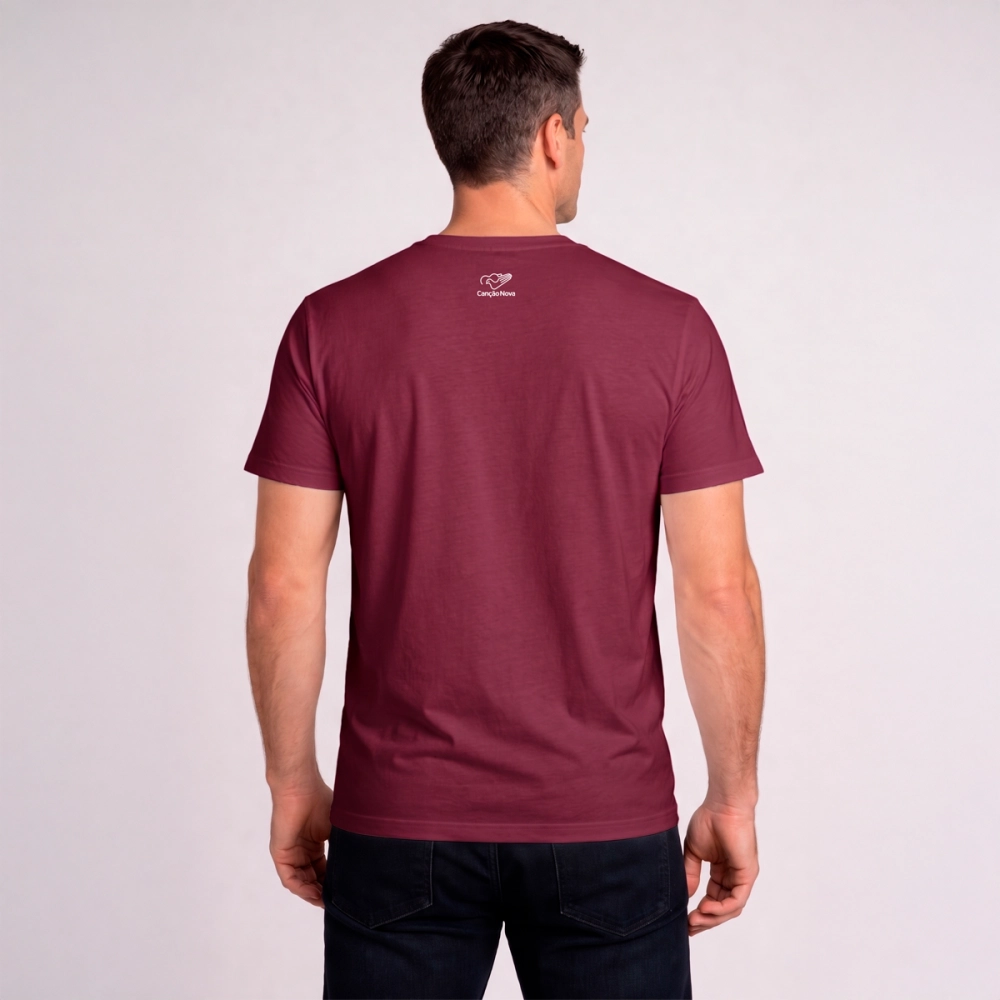 Camiseta Slim Nome de Jesus - Bordô Camiseta Slim Nome de Jesus - Bordô