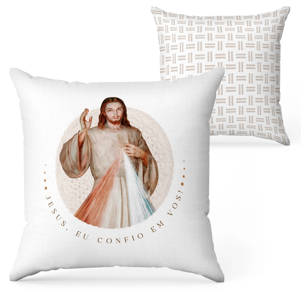 Capa de Almofada Jesus Misericordioso Capa de Almofada Jesus Misericordioso