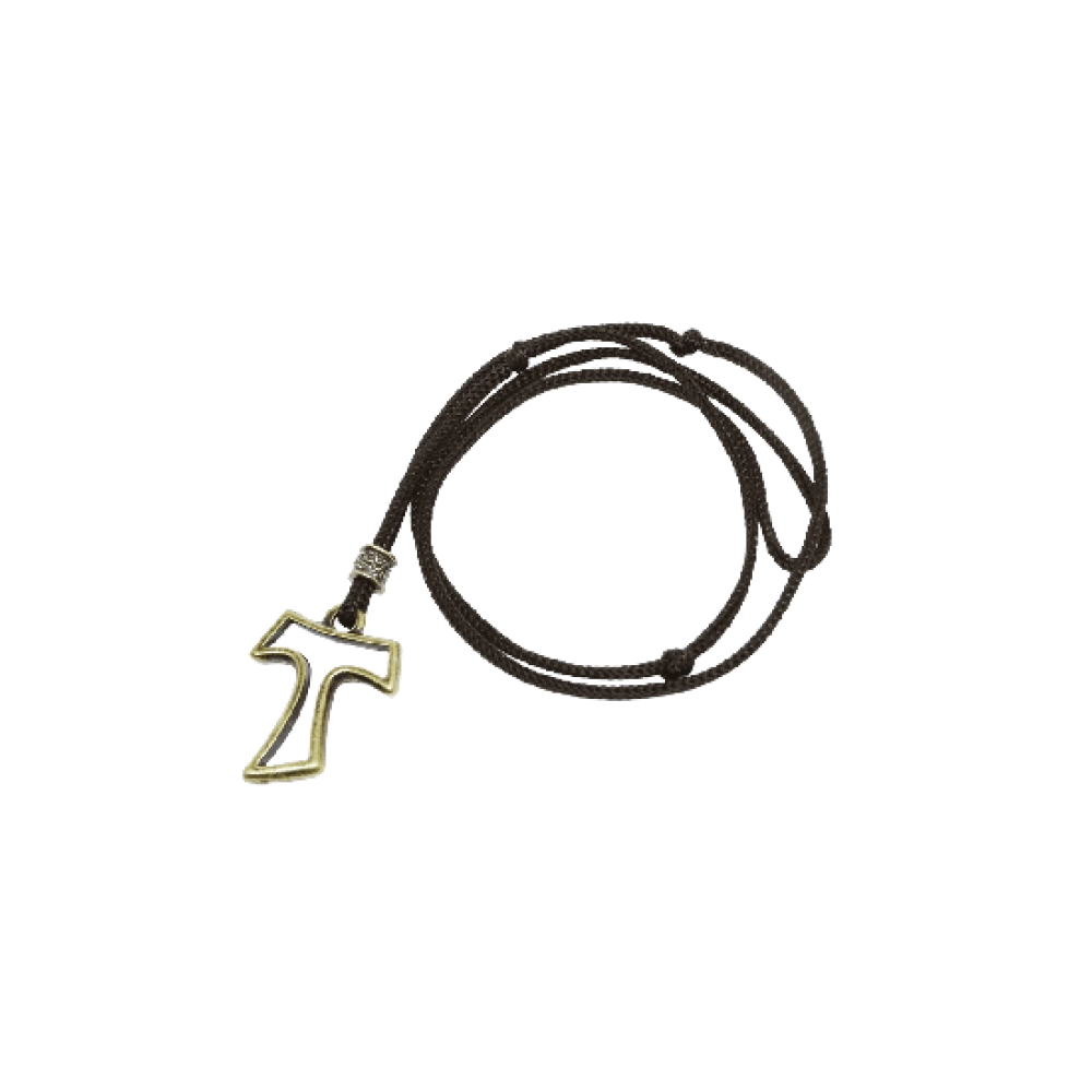 Cordão Tau Ouro Envelhecido Cordão Tau Ouro Envelhecido