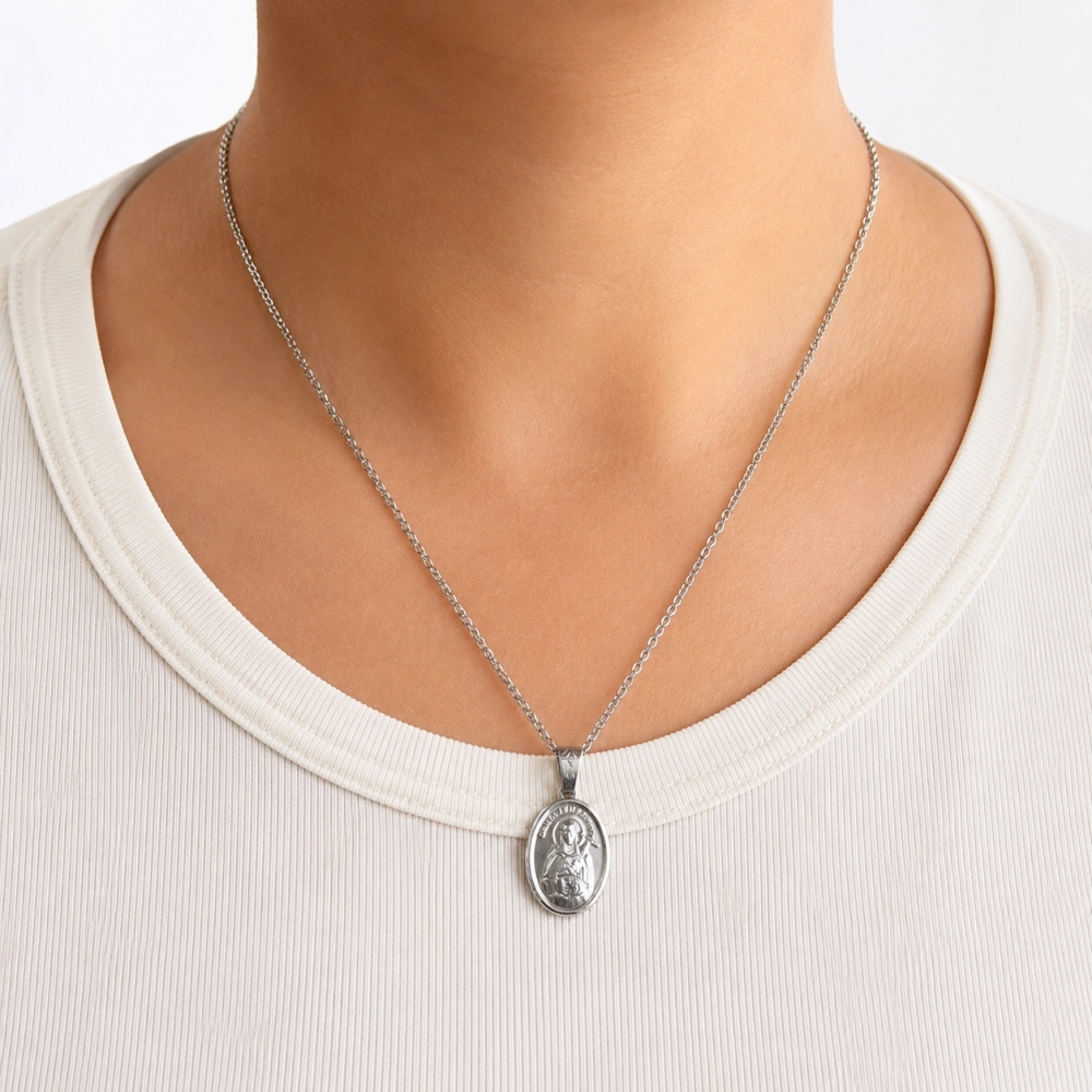 Corrente Pingente Santa Teresinha - Inox Corrente Pingente Santa Teresinha - Inox