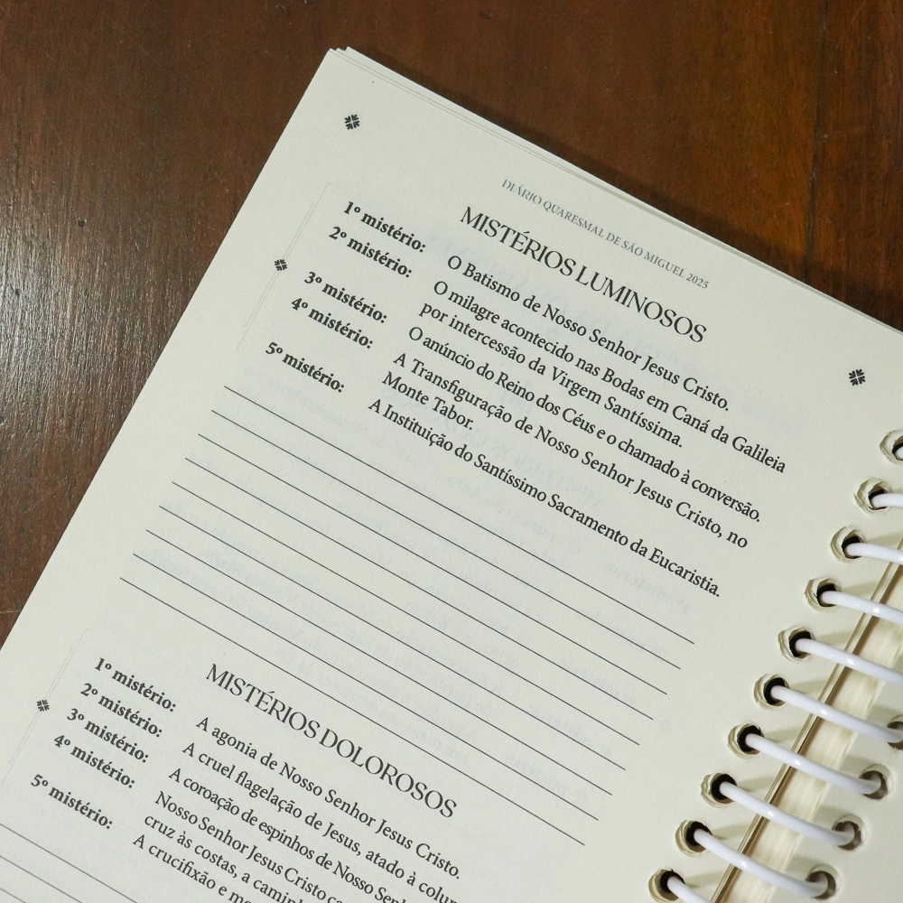 Diário Quaresma de São Miguel Diário Quaresma de São Miguel