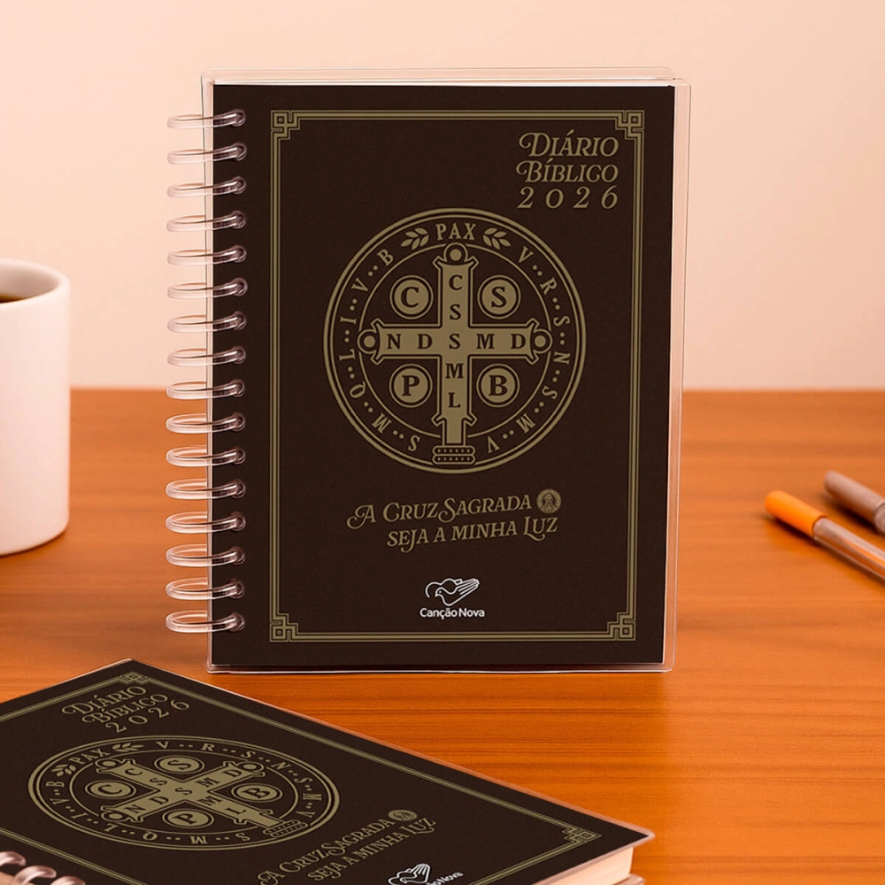 Diário Bíblico Capa Cristal São Bento Diário Bíblico Capa Cristal São Bento
