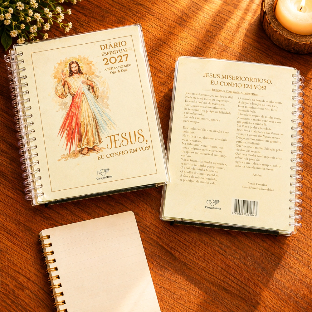 Diário Espiritual 2027 Jesus Misericordioso - A Bíblia no Meu Dia a Dia